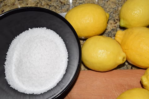 salt and lemon
